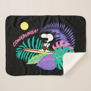 pinda's   Cowabunga Snoopy Sherpa Deken