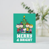 pinda's | De gang rond de kerstboom Briefkaart (Staand voorkant)