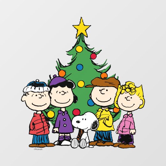 pinda's | De gang rond de kerstboom Raamsticker (Vel)