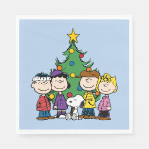 pinda's De gang rond de kerstboom Servet