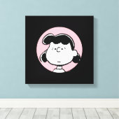 pinda's | De gezichten van Lucy Canvas Afdruk (Insitu (Houten vloer))