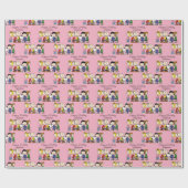 pinda's | De pinda's gang samen Cadeaupapier (Vlak)