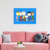 pinda's | De pinda's gang samen Canvas Afdruk (Insitu (Woonkamer))