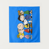 pinda's | De pinda's gang samen Wandkleed (Voorkant)