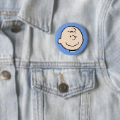 pinda's | Een Charlie Brown Smile Ronde Button 5,7 Cm (In situ)