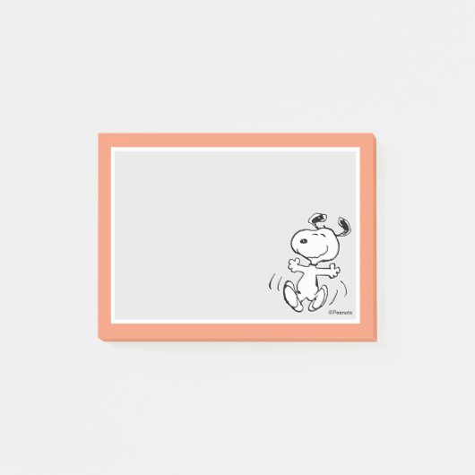 pinda's | Een Snoopy Happy Dance Post-it® Notes (Voorkant)