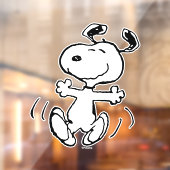 pinda's | Een Snoopy Happy Dance Raamsticker (Vel 2)