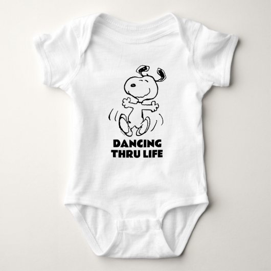 pinda's | Een Snoopy Happy Dance Romper (Voorkant)