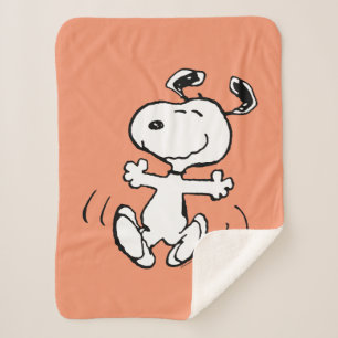 pinda's Een Snoopy Happy Dance Sherpa Deken