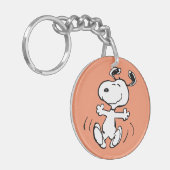 pinda's | Een Snoopy Happy Dance Sleutelhanger (Voorkant Links)