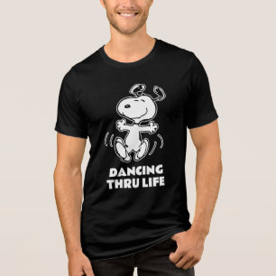 pinda's   Een Snoopy Happy Dance Tri-Blend Shirt