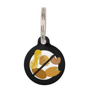 Pinda's en bomen Nut Allergy Kinder Noodcontact Huisdierpenning