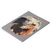 Pinda's en Surma, hengsten in zand wasbekken Notitieboek (Linkerzijde)