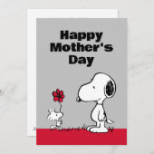 Pinda's | Fijne Moederdag Bloem Feestdagenkaart (Voorkant / Achterkant)