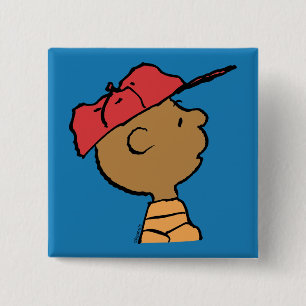 pinda's Franklin Baseball Pet Vierkante Button 5,1 Cm