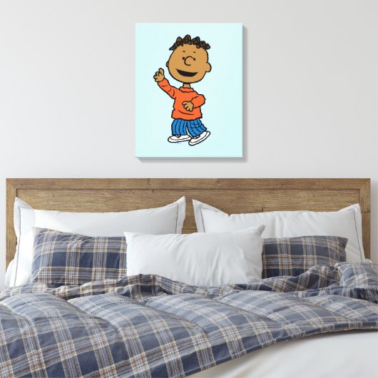 pinda's | Franklin Canvas Afdruk (Insitu (Slaapkamer))