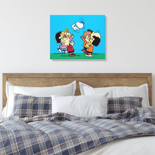 pinda's | Friends Fun Canvas Afdruk (Insitu (Slaapkamer))