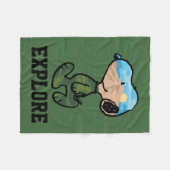 pinda's | Grote buitensnoop Fleece Deken (Voorkant (Horizontaal))