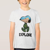 pinda's | Grote buitensnoop Tri-Blend Shirt (Voorkant)