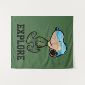 pinda's | Grote buitensnoop Wandkleed (Voorkant (horizontaal))