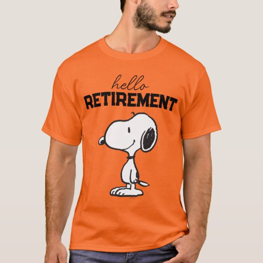 pinda's | Hallo Pensionering T-shirt (Voorkant)