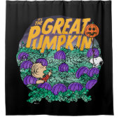 pinda's | Het is de grote pompoen Douchegordijn (Voorkant)