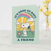 pinda's | Het is goed om vrienden te hebben | Foto Kaart (Gele Bloem)