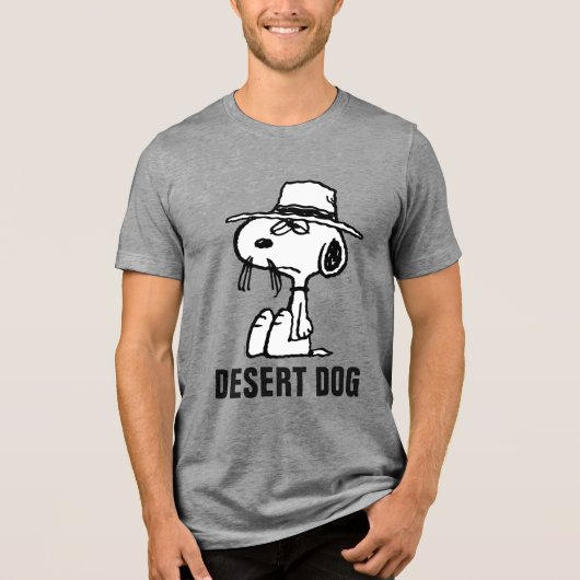 pinda's | Het is Snoopy's Brother Spike Tri-Blend Shirt (Voorkant)