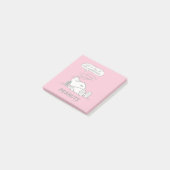 pinda's | Het leven zit vol met onbeleefde ontwake Post-it® Notes (Schuin)