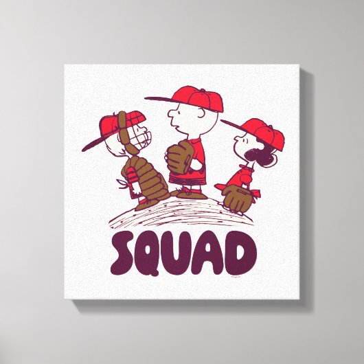 pinda's | honkbalteam canvas afdruk (Voorkant)