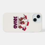 pinda's | honkbalteam iPhone 15 hoesje (Achterkant horizontaal)