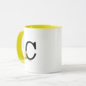PINDA'S | Houtvoorraad | Monogram C Mok (Voorkant links)