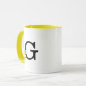 PINDA'S | Houtvoorraad | Monogram G Mok (Voorkant links)