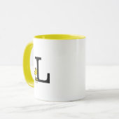 PINDA'S | Houtvoorraad | Monogram L Mok (Voorkant links)