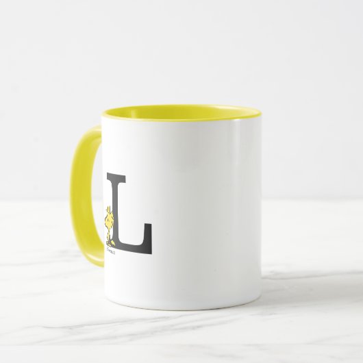 PINDA'S | Houtvoorraad | Monogram L Mok (Voorkant links)