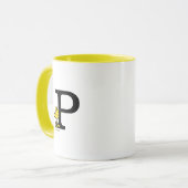 PINDA'S | Houtvoorraad | Monogram P Mok (Voorkant links)
