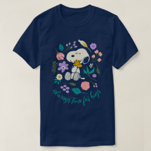 Pinda's in bloei Snoopy & Woodstock Bloemknuffel T-shirt