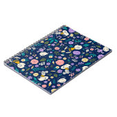 pinda's in het bloempatroon notitieboek (Linkerzijde)