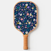 pinda's in het bloempatroon pickleball paddle (Voorkant)