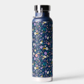 pinda's in het bloempatroon waterfles (Rechts)