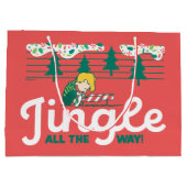 pinda's | Jingle All the Way Groot Cadeauzakje (Achterkant)