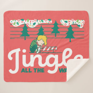 pinda's   Jingle All the Way Sherpa Deken