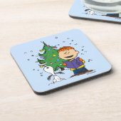 pinda's | KerstCaroling Bier Onderzetter (Linkerzijde)