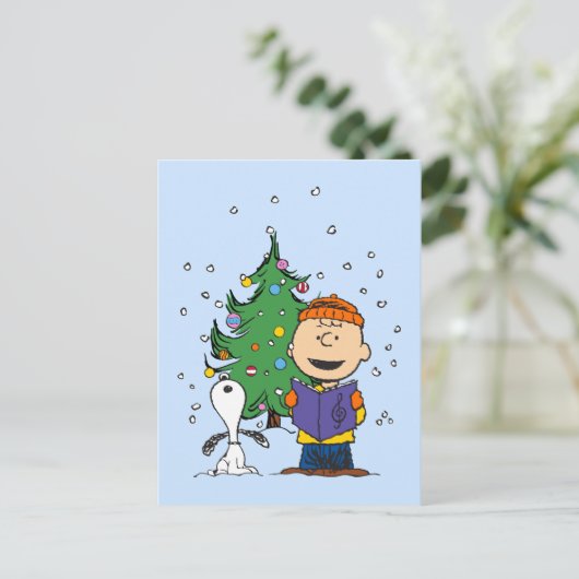 pinda's | KerstCaroling Briefkaart (Staand voorkant)