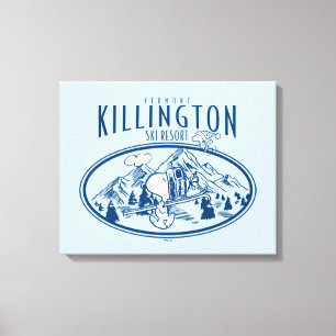 pinda's Killington Ski Resort Vermont Canvas Afdruk