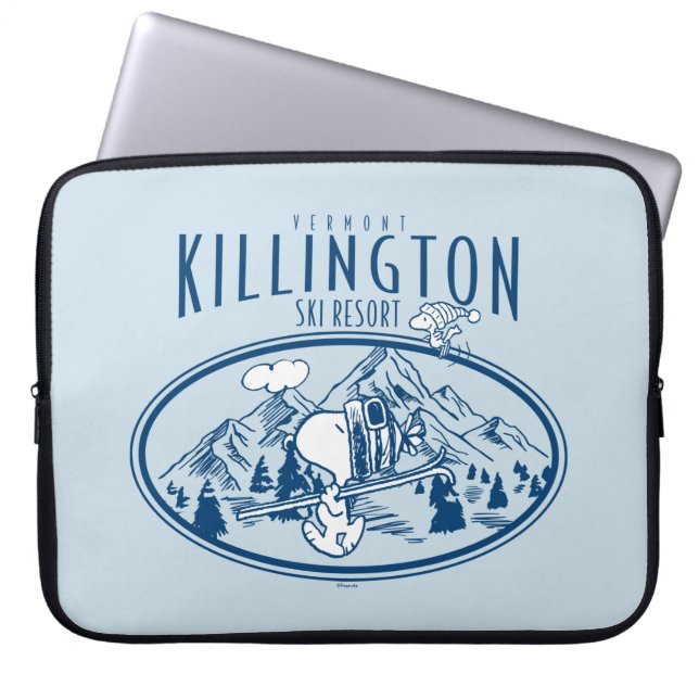 pinda's | Killington Ski Resort Vermont Laptop Sleeve (Voorkant)