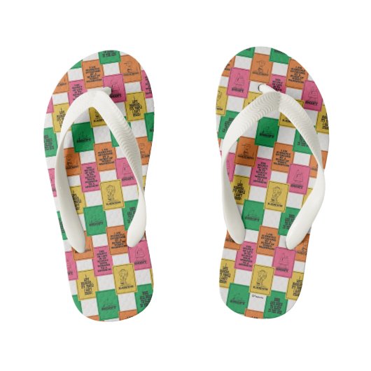 pinda's | Leuk Colorblock Patroon Kinder Teenslippers (Voetbed)