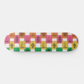 pinda's | Leuk Colorblock Patroon Skateboard (Horizontaal)