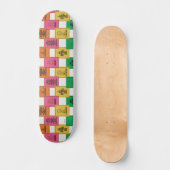 pinda's | Leuk Colorblock Patroon Skateboard (Voorkant)