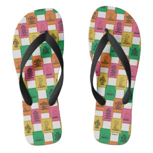 pinda's Leuk Colorblock Patroon Teenslippers